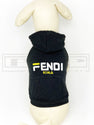 Frenzi White Lettering Button Up Pocket Hoodie (avail in other colours) - PStreetwear